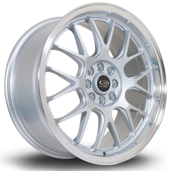 Rota MXR 4x108-4x100 17" 7.5J ET40 Silver (Polished Lip) Alloy Wheel