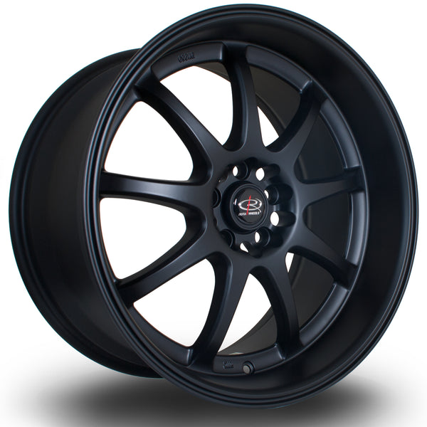 Rota P1R 5x100 18" 9.5J ET38 Flat Black Alloy Wheel