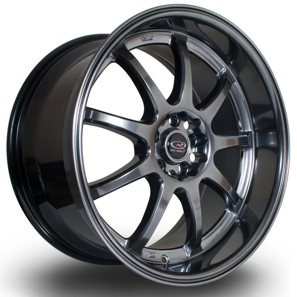 Rota P1R 5x100 18" 9.5J ET38 Hyper Black Alloy Wheel