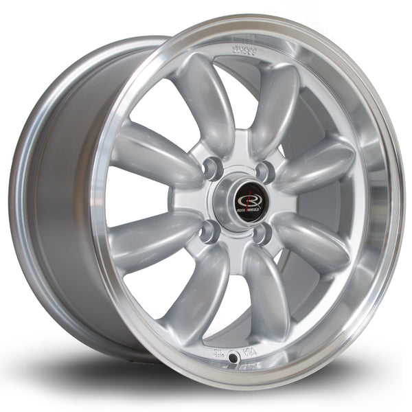 Rota RB 4x108 15" 7J ET30 Silver (Polished Lip) Alloy Wheel