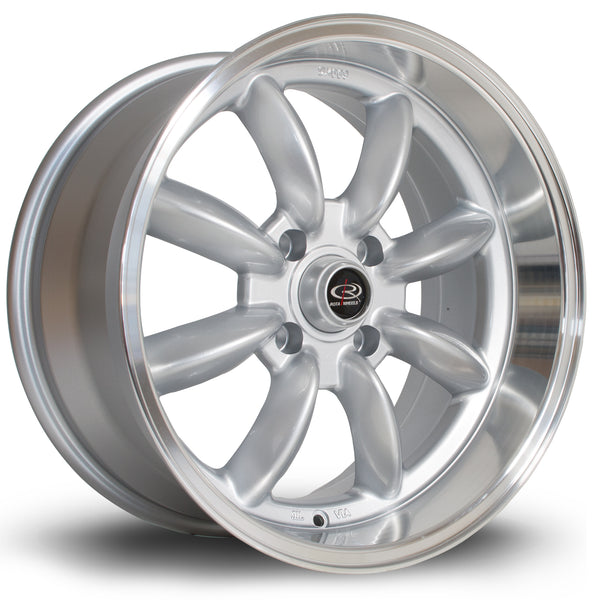 Rota RBR 4x114 17" 8.5J ET4 Silver (Polished Lip) Alloy Wheel