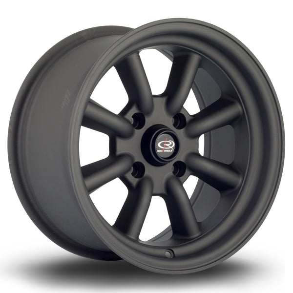 Rota RKR 4x100 15" 8J ET10 Flat Black 2 Alloy Wheel