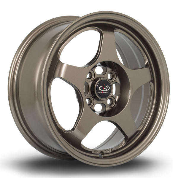 Rota Slipstream FF10 4x100 15" 6.5J ET35 Bronze Alloy Wheel