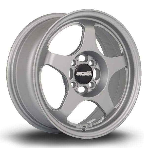 Rota Slipstream FF10 4x100 15" 6.5J ET35 Granite Silver Alloy Wheel