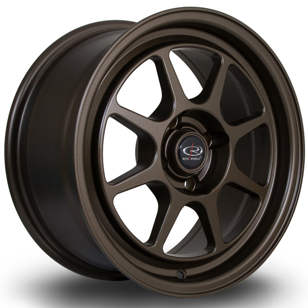 Rota Spec8 4x100 15" 7J ET35 Matt Bronze 3 Alloy Wheel