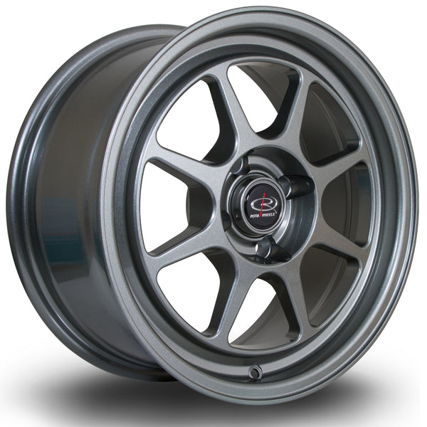 Rota Spec8 4x100 15" 7J ET35 Steel Grey Alloy Wheel