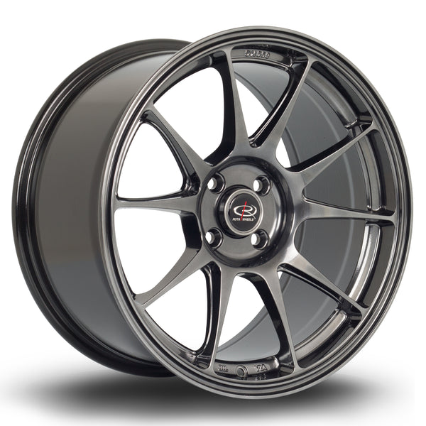 Rota Titan 4x100 17" 9J ET42 Hyper Black Alloy Wheel